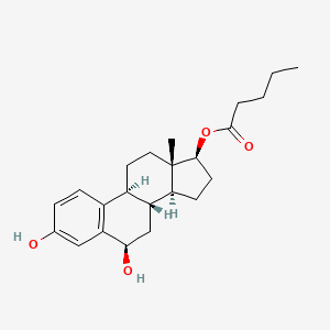 [(6R,8R,9S,13S,14S,17S)-3,6-Dihydroxy-13-methyl-6,7,8,9,11,12,14,15,16,17-decahydrocyclopenta[a]phenanthren-17-yl] pentanoate