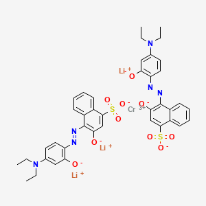 molecular formula C40H36CrLi3N6O10S2 B588977 Chromate(3-), bis[4-[[4-(diethylamino)-2-(hydroxy-kappaO)phenyl]azo-kappaN1]-3-(hydroxy-kappaO)-1-naphthalenesulfonato(3-)]-, trilithium CAS No. 149564-65-8