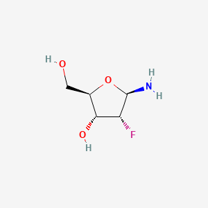 (2R,3R,4R,5R)-5-Amino-4-fluoro-2-(hydroxymethyl)tetrahydrofuran-3-ol