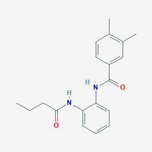 molecular formula C19H22N2O2 B5889915 N-[2-(butanoylamino)phenyl]-3,4-dimethylbenzamide 