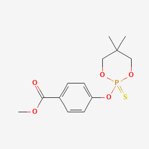 molecular formula C13H17O5PS B5889918 Methyl 4-[(5,5-dimethyl-2-sulfanylidene-1,3,2lambda5-dioxaphosphinan-2-yl)oxy]benzoate 