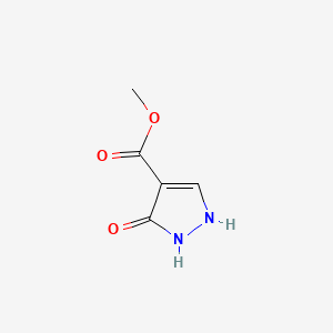 molecular formula C5H6N2O3 B588992 methyl 3-oxo-2,3-dihydro-1H-pyrazole-4-carboxylate CAS No. 146656-95-3