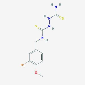 molecular formula C10H13BrN4OS2 B5889927 N-(3-bromo-4-methoxybenzyl)-1,2-hydrazinedicarbothioamide 