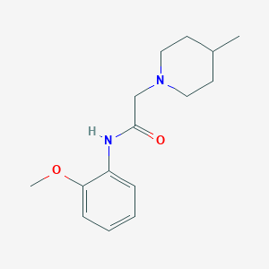 molecular formula C15H22N2O2 B5889963 N-(2-methoxyphenyl)-2-(4-methylpiperidin-1-yl)acetamide 