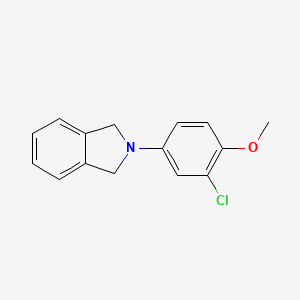 molecular formula C15H14ClNO B5890009 2-(3-chloro-4-methoxyphenyl)isoindoline 