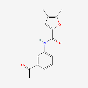 molecular formula C15H15NO3 B5890048 N-(3-acetylphenyl)-4,5-dimethylfuran-2-carboxamide 
