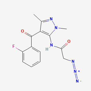 2-Azido-N-[4-(2-fluorobenzoyl)-1,3-dimethyl-1H-pyrazol-5-yl]-acetamide