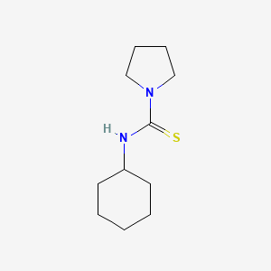 molecular formula C11H20N2S B5890072 N-cyclohexylpyrrolidine-1-carbothioamide 