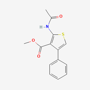 molecular formula C14H13NO3S B5890097 Methyl 2-acetamido-4-phenylthiophene-3-carboxylate 