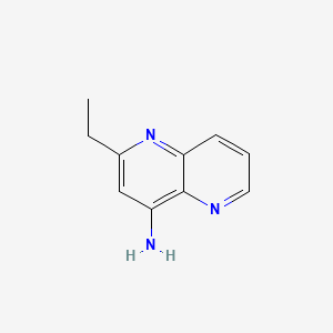 molecular formula C10H11N3 B589011 2-Ethyl-1,5-naphthyridin-4-amine CAS No. 147147-85-1