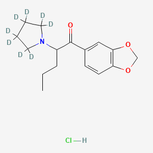 1-(1,3-Benzodioxol-5-yl)-2-(2,2,3,3,4,4,5,5-octadeuteriopyrrolidin-1-yl)pentan-1-one;hydrochloride