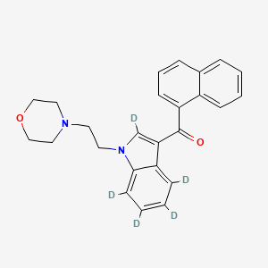 molecular formula C25H24N2O2 B589021 naphthalen-1-yl-[2,4,5,6,7-pentadeuterio-1-(2-morpholin-4-ylethyl)indol-3-yl]methanone CAS No. 1651833-51-0