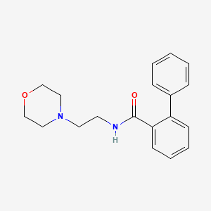 molecular formula C19H22N2O2 B5890237 N-[2-(4-morpholinyl)ethyl]-2-biphenylcarboxamide 