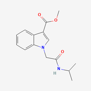 molecular formula C15H18N2O3 B5890244 methyl 1-[2-(isopropylamino)-2-oxoethyl]-1H-indole-3-carboxylate 