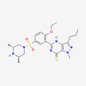 molecular formula C23H32N6O3S2 B589028 Thioaildenafil CAS No. 856190-47-1