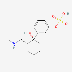 molecular formula C14H21NO5S B589032 rac N,O-Didesmethyl Tramadol O-Sulfate CAS No. 480452-78-6