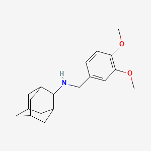 molecular formula C19H27NO2 B5890328 N-[(3,4-dimethoxyphenyl)methyl]adamantan-2-amine 