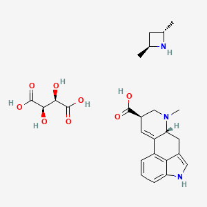 (6aR,9R)-7-methyl-6,6a,8,9-tetrahydro-4H-indolo[4,3-fg]quinoline-9-carboxylic acid;(2R,3R)-2,3-dihydroxybutanedioic acid;(2S,4S)-2,4-dimethylazetidine