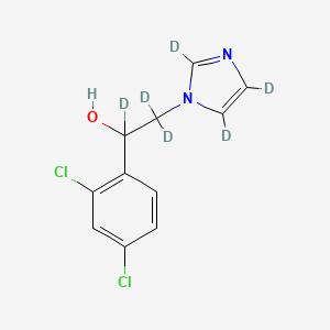 rac-1-(2,4-Dichlorophenyl)-2-(1-imidazolyl)ethanol-d6