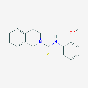 molecular formula C17H18N2OS B5890383 N-(2-methoxyphenyl)-3,4-dihydroisoquinoline-2(1H)-carbothioamide 