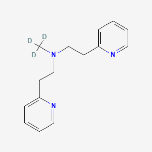 molecular formula C15H19N3 B589044 N-Methyl-N,N-bis(2-pyridylethyl)amine-d3 CAS No. 244094-71-1