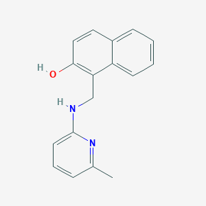 molecular formula C17H16N2O B5890547 1-[[(6-Methylpyridin-2-yl)amino]methyl]naphthalen-2-ol 