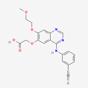 molecular formula C21H19N3O5 B589056 Desmethyl Erlotinib Carboxylate Acid CAS No. 882172-60-3