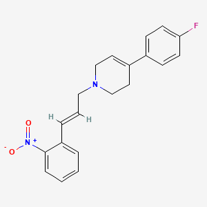 molecular formula C20H19FN2O2 B5890576 4-(4-fluorophenyl)-1-[(E)-3-(2-nitrophenyl)prop-2-enyl]-3,6-dihydro-2H-pyridine 