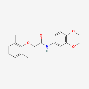 molecular formula C18H19NO4 B5890580 N-(2,3-dihydro-1,4-benzodioxin-6-yl)-2-(2,6-dimethylphenoxy)acetamide 