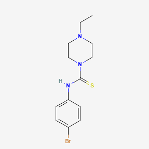 molecular formula C13H18BrN3S B5890581 N-(4-bromophenyl)-4-ethylpiperazine-1-carbothioamide 