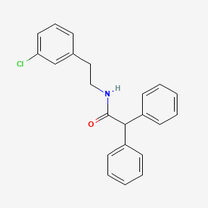 molecular formula C22H20ClNO B5890608 N-[2-(3-chlorophenyl)ethyl]-2,2-diphenylacetamide 