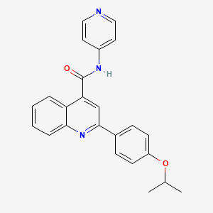 molecular formula C24H21N3O2 B5890612 2-(4-isopropoxyphenyl)-N-4-pyridinyl-4-quinolinecarboxamide 