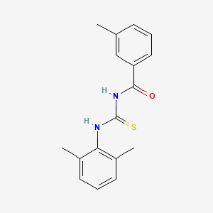 molecular formula C17H18N2OS B5890614 N-[(2,6-dimethylphenyl)carbamothioyl]-3-methylbenzamide 