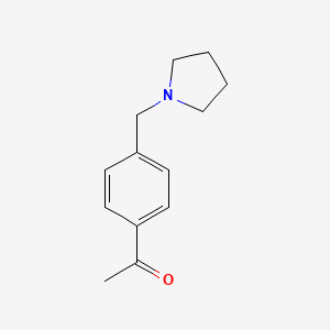 1-{4-[(Pyrrolidin-1-yl)methyl]phenyl}ethan-1-one