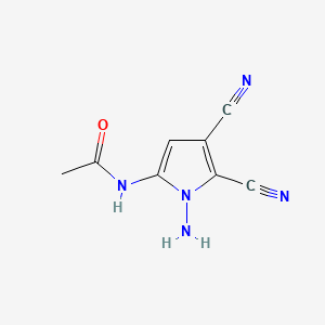 N-(1-Amino-4,5-dicyano-1H-pyrrol-2-yl)acetamide