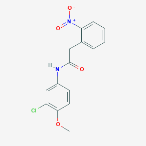 molecular formula C15H13ClN2O4 B5890918 N-(3-chloro-4-methoxyphenyl)-2-(2-nitrophenyl)acetamide 