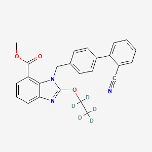1-[(2'-Cyano-1,1'-biphenyl-4-yl)methyl]-2-ethoxy-d5-7-benzimidazolecarboxylic Acid Methyl Ester