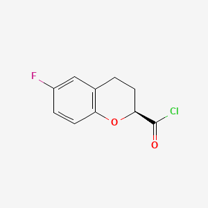 molecular formula C10H8ClFO2 B589094 (S)-6-fluorochroman-2-carbonyl chloride CAS No. 155427-30-8