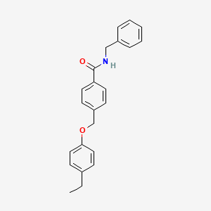 molecular formula C23H23NO2 B5891006 N-benzyl-4-[(4-ethylphenoxy)methyl]benzamide 