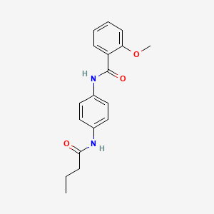 molecular formula C18H20N2O3 B5891014 N-[4-(butyrylamino)phenyl]-2-methoxybenzamide 