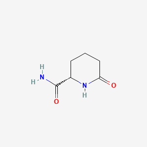 molecular formula C6H10N2O2 B589102 (S)-6-oxopiperidine-2-carboxamide CAS No. 128425-23-0