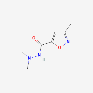 molecular formula C7H11N3O2 B589105 N',N',3-Trimethylisoxazole-5-carbohydrazide CAS No. 126243-94-5