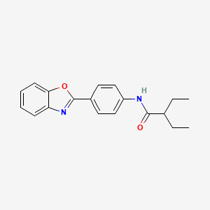 molecular formula C19H20N2O2 B5891066 N-[4-(1,3-benzoxazol-2-yl)phenyl]-2-ethylbutanamide 