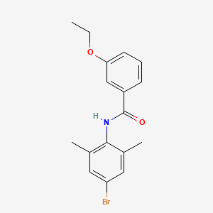 molecular formula C17H18BrNO2 B5891077 N-(4-bromo-2,6-dimethylphenyl)-3-ethoxybenzamide 