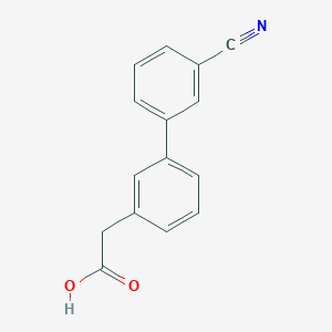 [3-(3-Cyanophenyl)phenyl]acetic acid
