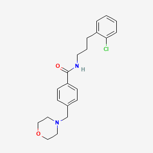 molecular formula C21H25ClN2O2 B5891119 N-[3-(2-chlorophenyl)propyl]-4-(4-morpholinylmethyl)benzamide 