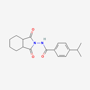 molecular formula C18H22N2O3 B5891127 N-(1,3-dioxooctahydro-2H-isoindol-2-yl)-4-(propan-2-yl)benzamide 