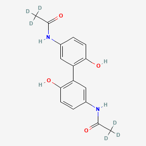 molecular formula C16H16N2O4 B589114 Acetaminophen Dimer-d6 