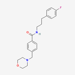 molecular formula C21H25FN2O2 B5891147 N-[3-(4-fluorophenyl)propyl]-4-(4-morpholinylmethyl)benzamide 