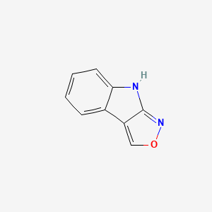 molecular formula C9H6N2O B589115 1H-Isoxazolo[3,4-B]indole CAS No. 140469-00-7